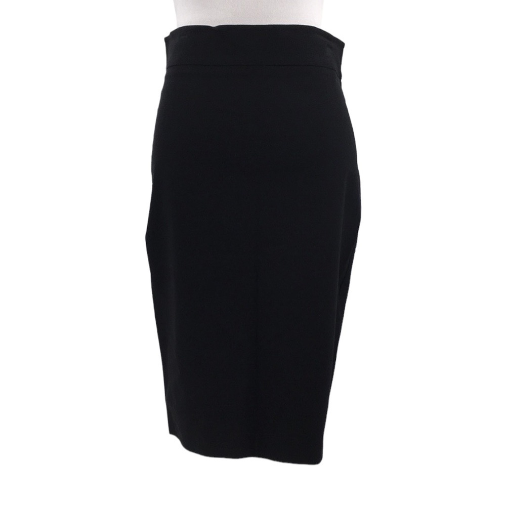 Avenue Montaigne Black Pull On Pencil Skirt Womens 2 Stretch